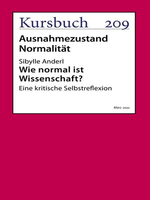 cover image of Wie normal ist Wissenschaft?